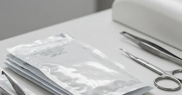 Dry heat sterilization pouches for spa and salon tools