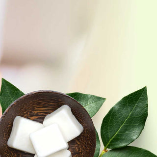 Eco-fin treatment products displayed in a spa setting