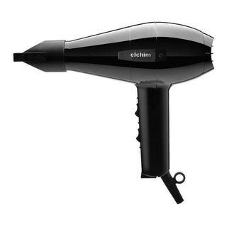 Elchim 2001 High Pressure Professional Hair Dryer in sleek black - 2,000 watts of power for fast and flawless drying.