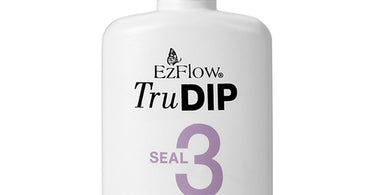 Ez Flow Tru Dip Seal 2 oz bottle, a professional nail sealant for dip powder systems