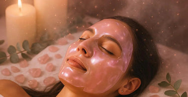Rose Quartz Total Radiance Mask by Martinni MV, a natural and paraben-free sheet mask for glowing skin