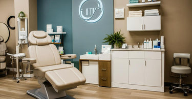 Selection of premium med spa furniture available at Pure Spa Direct