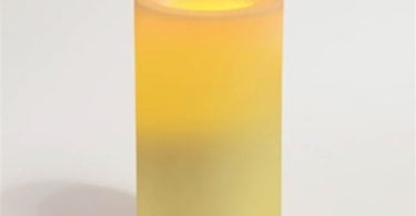 Flameless wax candle in champagne color for professional spa and salon use