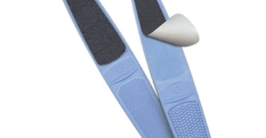 Flowery D-File Foot File Starter Kit with flower-shaped abrasive pads and ergonomic handle