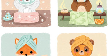Seasonal spa treatments showing winter facial and summer scrub products
