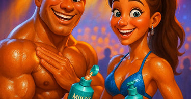 Professional spray tan application using Muscle Up products for flawless, competition-ready results