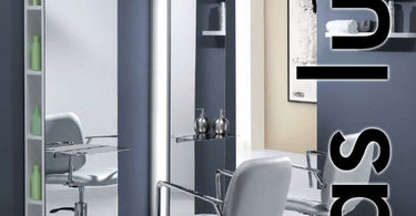 Gas Luz Styling Station by Seap Proyectos - sleek professional salon styling station with mirror and storage