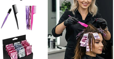Professional Framar hair tools displayed on a salon station for creative styling