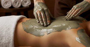 Spa mud treatment for glowing skin