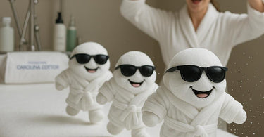 Luxurious Boca Terry spa robes in various colors, displayed in a high-end spa setting