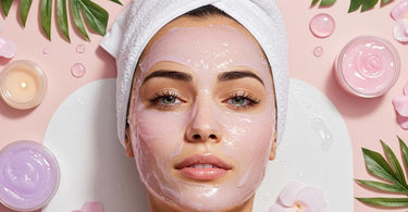 Starpil Post-Wax Peel-Off Jelly Mask shown with scoop on spa table