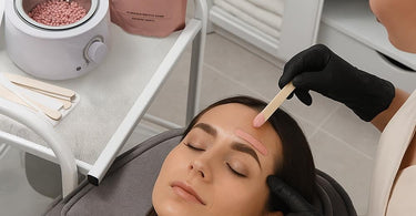 Caronlab Browvado Gel Wax Beads for precise brow shaping and facial waxing