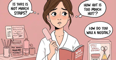 Esthetician applying hard wax during a professional spa treatment