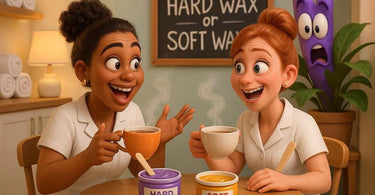 Hard wax and soft wax comparison for professional estheticians