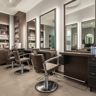 Salon clients enjoying premium services through financing options