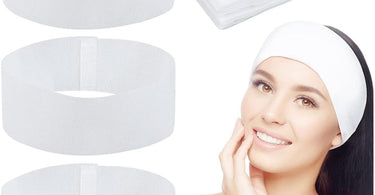 High-quality adjustable length disposable headbands for professional use