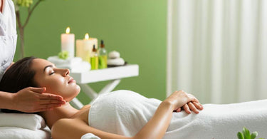 A serene holistic skincare facial session