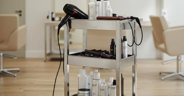 Stylish and functional trolley cart for salon and spa professionals