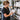 Professional organizing and counting monthly supplies for a salon or spa backbar, with organized shelves of waxing products, massage oils, and nail supplies.