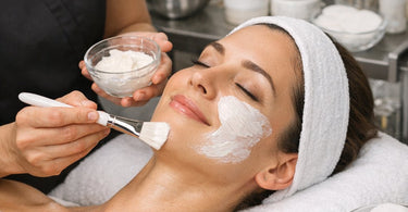 A graphic design image for a blog post titled How to Create Controversial Content That Sparks Engagement Without Canceling Yourself featuring a megaphone and a calm smiling face icon to represent bold but safe marketing for salons and spas.