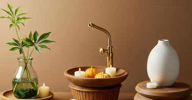 Eco-friendly spa design with natural elements and sustainable decor