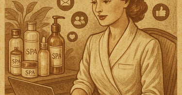 Relaxing spa environment with candles, towels, and skincare products for effective spa marketing