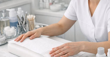 Professional spa treatment room with an adjustable facial bed matched to esthetic and facial service needs