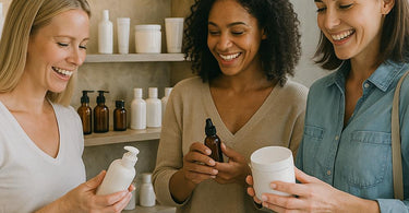 Spa retail products displayed elegantly to boost salon profits