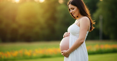 Therapist performing a prenatal massage on an expectant mother