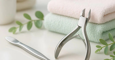 Professional cuticle pusher and nipper set for salon perfect nail prep