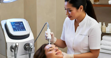 HydraFacial machine delivering stunning results for clients