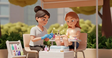 Voesh Waterless Mani & Pedi in a Box - Hydration without water for professional nail care