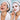 Close-up comparison of a translucent hydrogel mask and a silky biocellulose mask on skin, showing texture and fit.