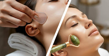 Gua Sha vs. Jade Roller Facial Massage Tools