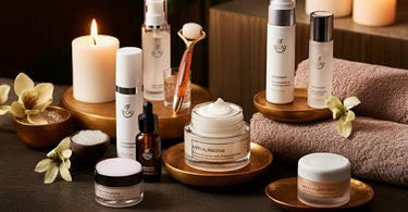 Assortment of anti-aging spa products