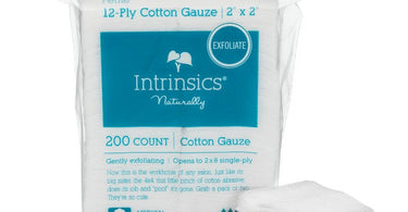 Intrinsics 12-ply gauze pads petite 2 inches x 2 inches