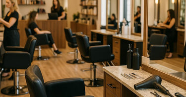 Modern beauty salon equipment and tools for 2025, including facial devices, wax warmers, and luxury pedicure chairs