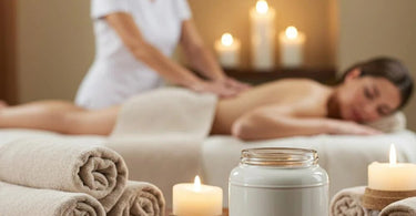 Massage therapist providing a relaxing massage to a client