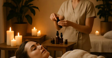 Client peacefully sleeping during a professional spa massage