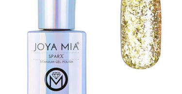 Joya Mia Sparx Titanium Gel Polish in shade SPX-15, a long-lasting LED/UV gel polish for salon professionals