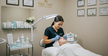 Professional beauty therapist confidently working within her scope of practice