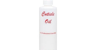 ProTool 8 oz labeled empty plastic bottle for cuticle oil with flip-top cap