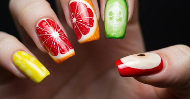 Trendy nail art designs for 2025 featuring iridescent chrome, mocha tones, and 3D elements