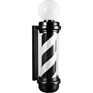 Modern LED Black and White Barber Pole by Hans Equipment