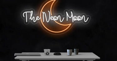 LED Flex Neon Sign - The Neon Moon in various colors, perfect for spa and salon decor