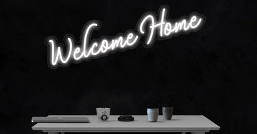 LED Flex Neon Sign - Welcome Home in various colors, perfect for spa and salon decor