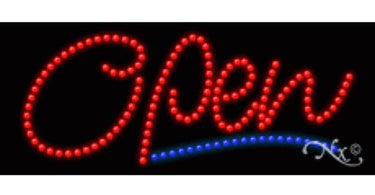Pure Spa Direct LED Open Sign for Salons and Spas - Bright and Professional Window Display