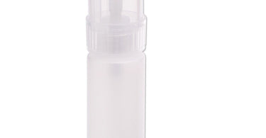 Close-up image of the DL Pro Lockable Pump Dispenser Bottle showing the flip-top cap in the locked position, ideal for salon and spa use.