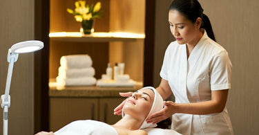 Luxurious spa facials setup with quality equipment