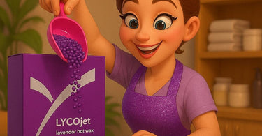 LycoJET Lavender Hard Wax for professional painless Brazilian waxing